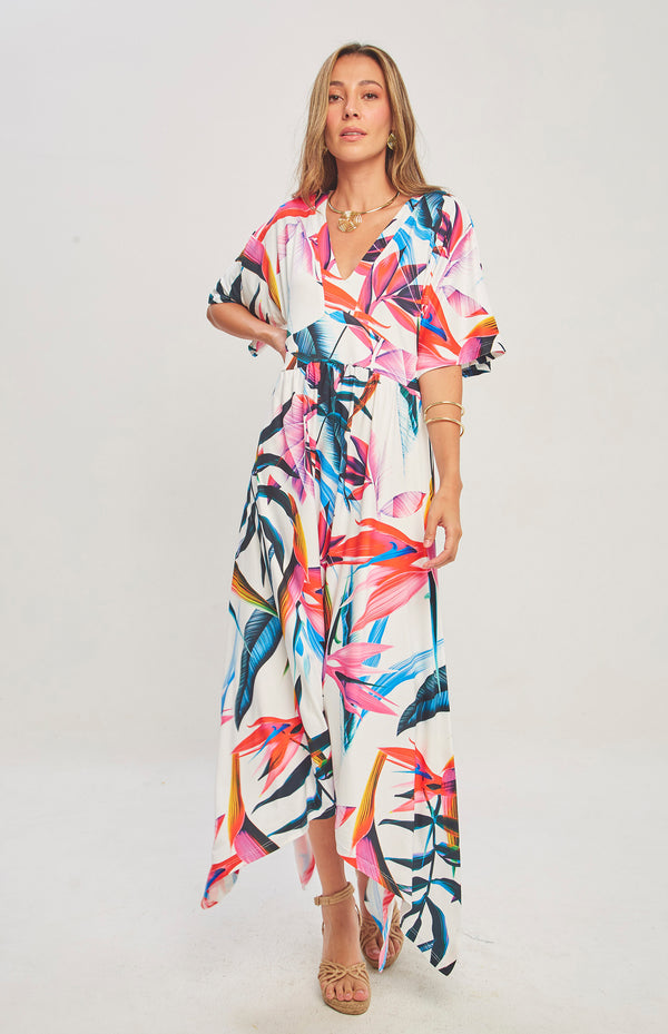 VESTIDO PARIS TROPICAL WHITE