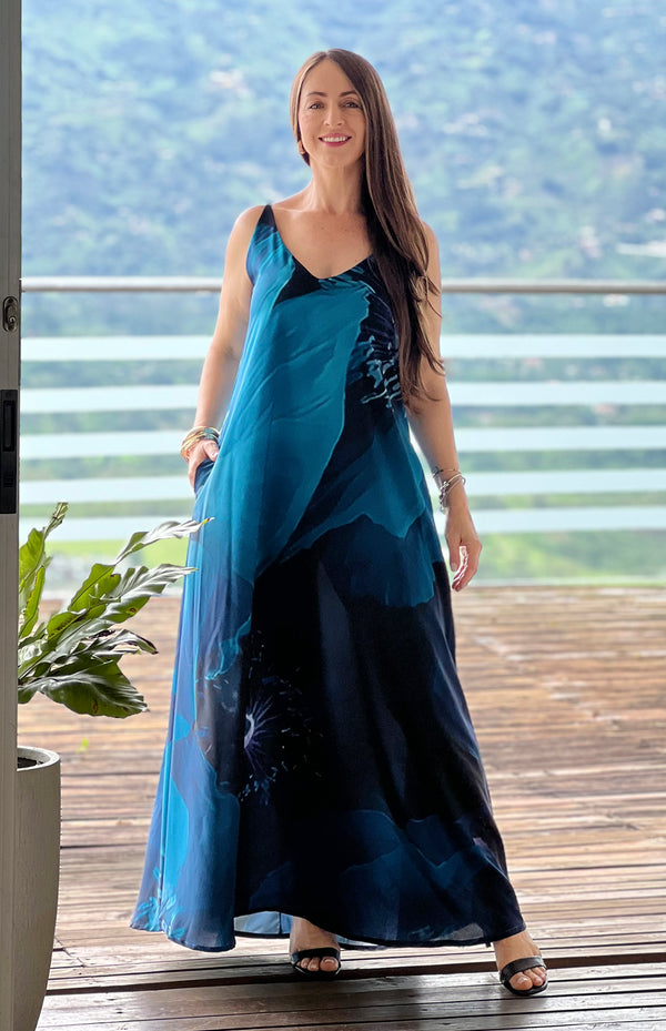 VESTIDO FLORIDA BLUE PARADISE