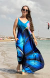 VESTIDO FLORIDA FLOWER BLUE