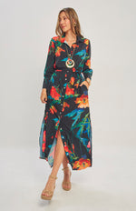VESTIDO ATHENAS FLOWER NIGH
