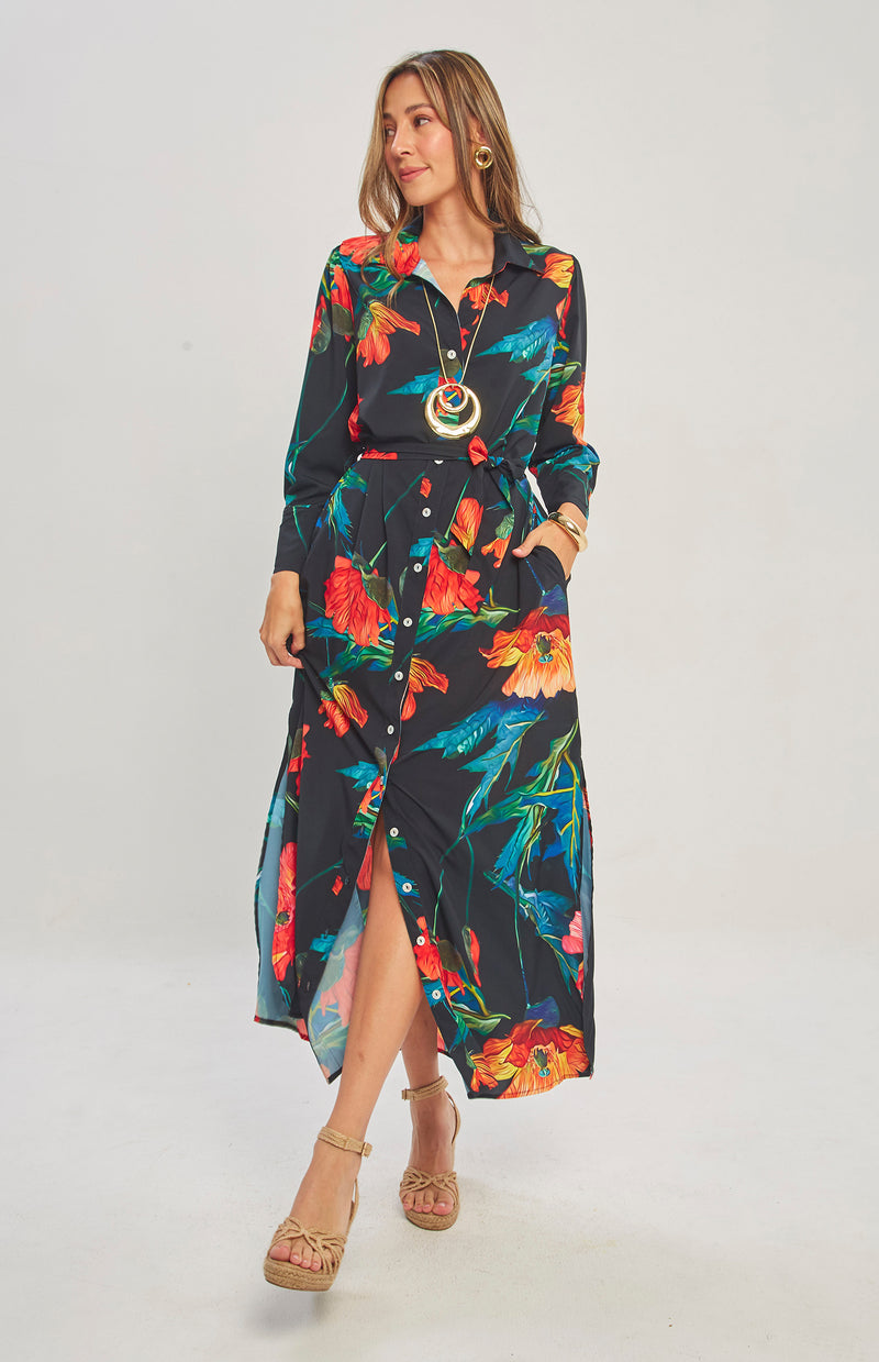 VESTIDO ATHENAS FLOWER NIGH