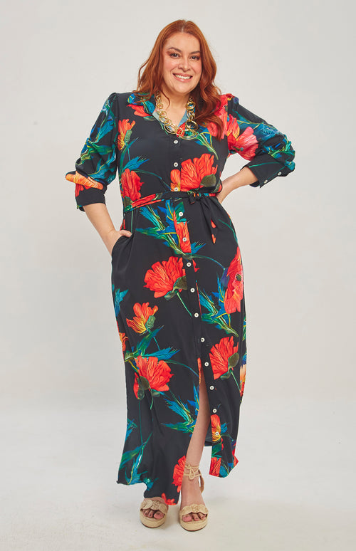 VESTIDO ATHENAS FLOWER NIGH