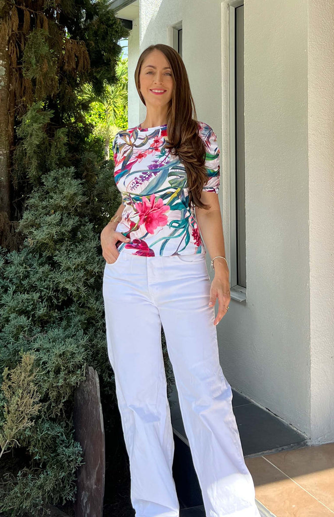 BLUSA MILAN SPECIAL TROPICAL BOTANICAL