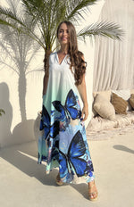 VESTIDO CALIFORNIA DAWN BUTTERFLIES