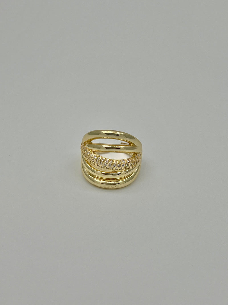 ANILLO GOLD FILLED RODINADO DORADO