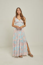 VESTIDO LONDONTROPICAL ABSTRACT PASTEL